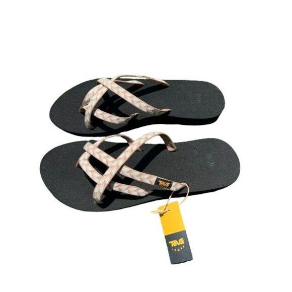 Teva Women's Olowahu Sandals Black/Multi Size 10 Comfort Stylish For Summer Fun - Picture 5 of 13